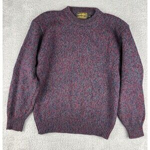 Vintage Eddie Bauer Wool Knit Sweater Mens S Marled Crewneck 90s Outdoor Grandpa
